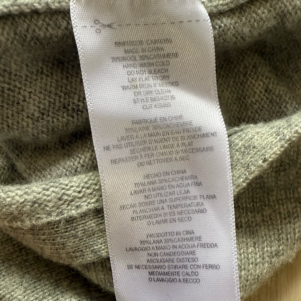 ✨Joie Light Gray Long Sleeve Wool Cashmere Blend Sweater - Picture 8 of 10